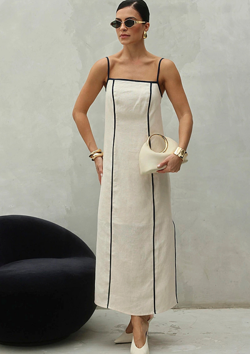 LONG LINEN DRESS