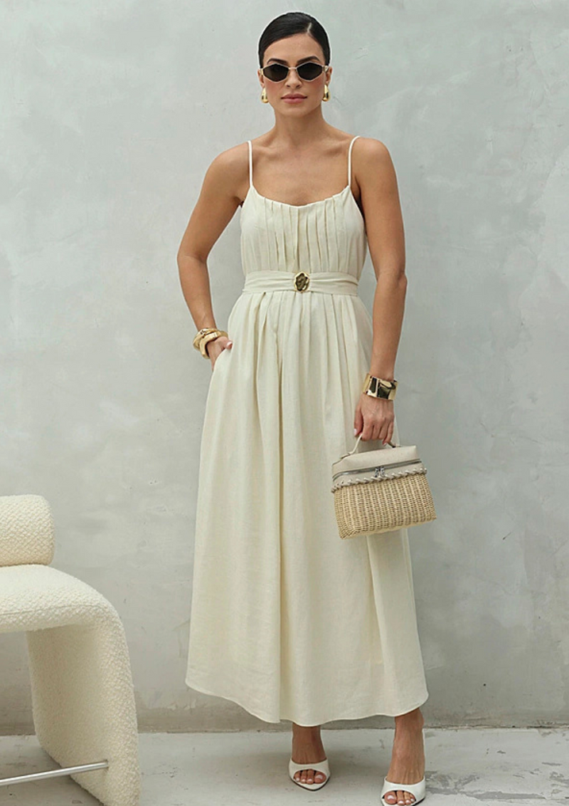 NASSAU LONG LINEN DRESS