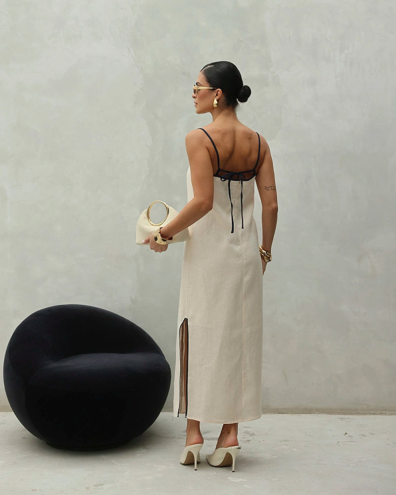 LONG LINEN DRESS